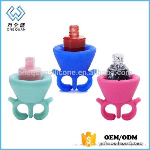 Silicone Nail Polish Bottle Holder, Nail Polish Ring Holder